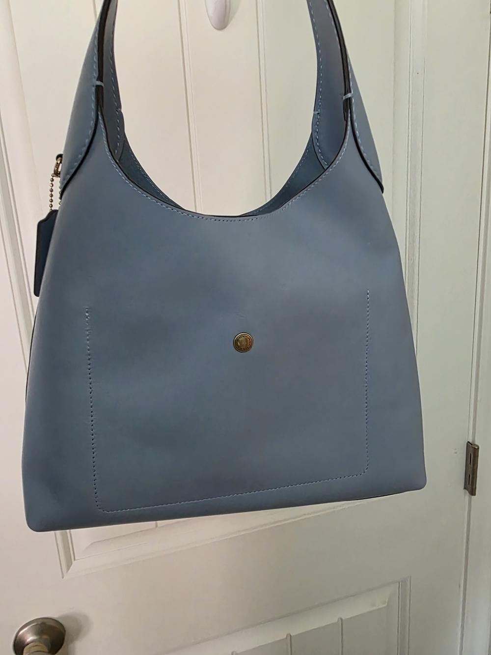 COACH Women's Blue Leather Shoulder Bag - Picture 2 of 16